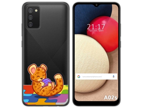 Carcasa Samsung Galaxy A02s TUMUNDOSMARTPHONE Dibujos Transparente Multicolor