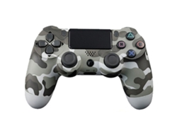 Mando PS4 Bluetooth inalámbrico Doubleshock P4, compatible con PC , Android , consola PS4 -inalambrico- y PS3 -por cable- (Incluido). ¡Toma todo el control! GRIS MILITAR KLACK