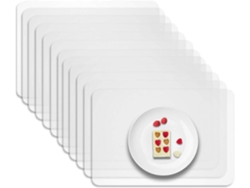 Juego de Mesa - Set de 12 juegos de mesa transparentes y lavables NEVEANCE