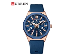 Reloj Deportivo Elegante Para Hombre, Reloj De Pulsera De Cuarzo Con Calendario Y Esfera Esqueletizada Poligonal.