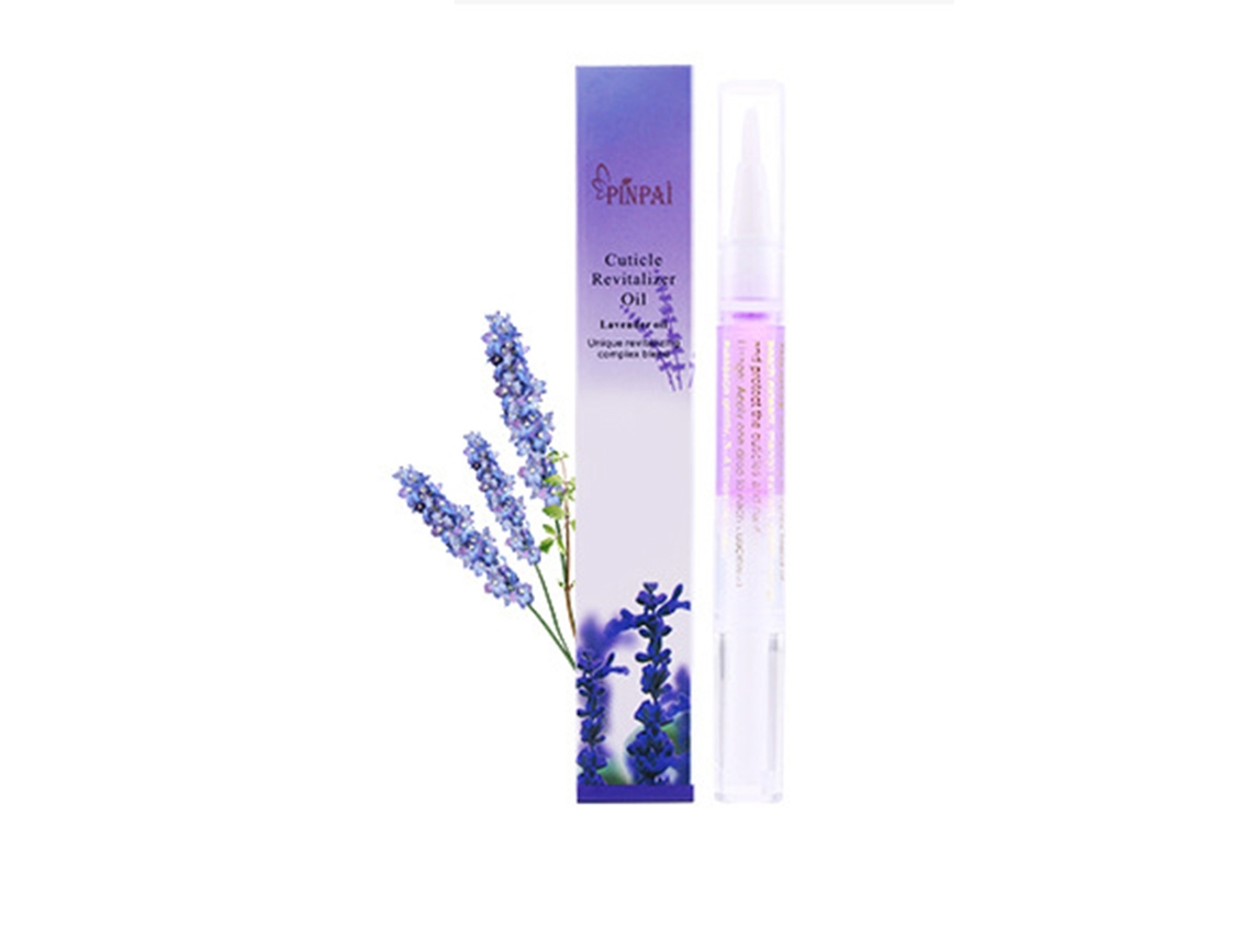 Lápiz de aceite nutritivo para uñas, tratamiento revitalizante para cutículas, relajante con aroma a lavanda.