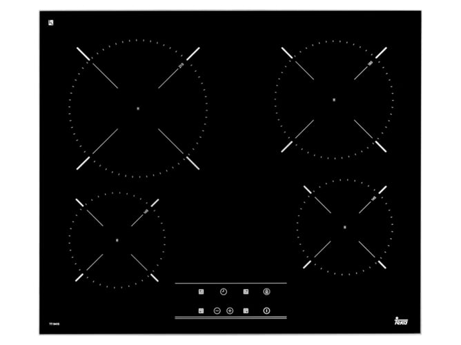 Placa de Vitrocerámica TEKA TT 6415 (Eléctrica - 60.5 cm - Negro)