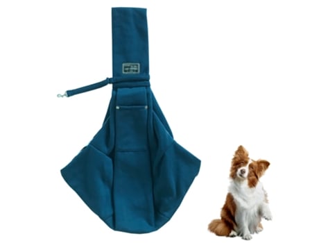 Bolsa para mascotas reversible Diseño de bolsa suave y bolsa adecuada para cachorros, perros pequeños y gatos para exteriores, azul M ZMDECQNA