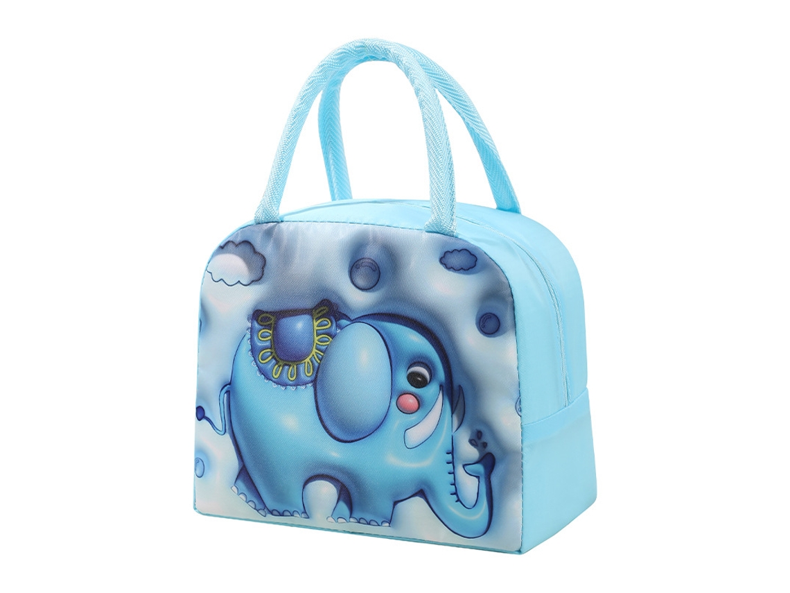 Bolsa Térmica Infantil Para El Almuerzo (elefante), Con Asa, Dimensiones: 23 X 19 X 13 Cm