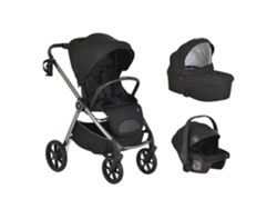 Cochecito de bebé único 3 en 1 Carbon Black Cangaroo Cangaroo
