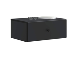 Maison Exclusive - Mesita De Noche De Pared 2 Pcs Negro 49 X 34,5 X 20 Cm