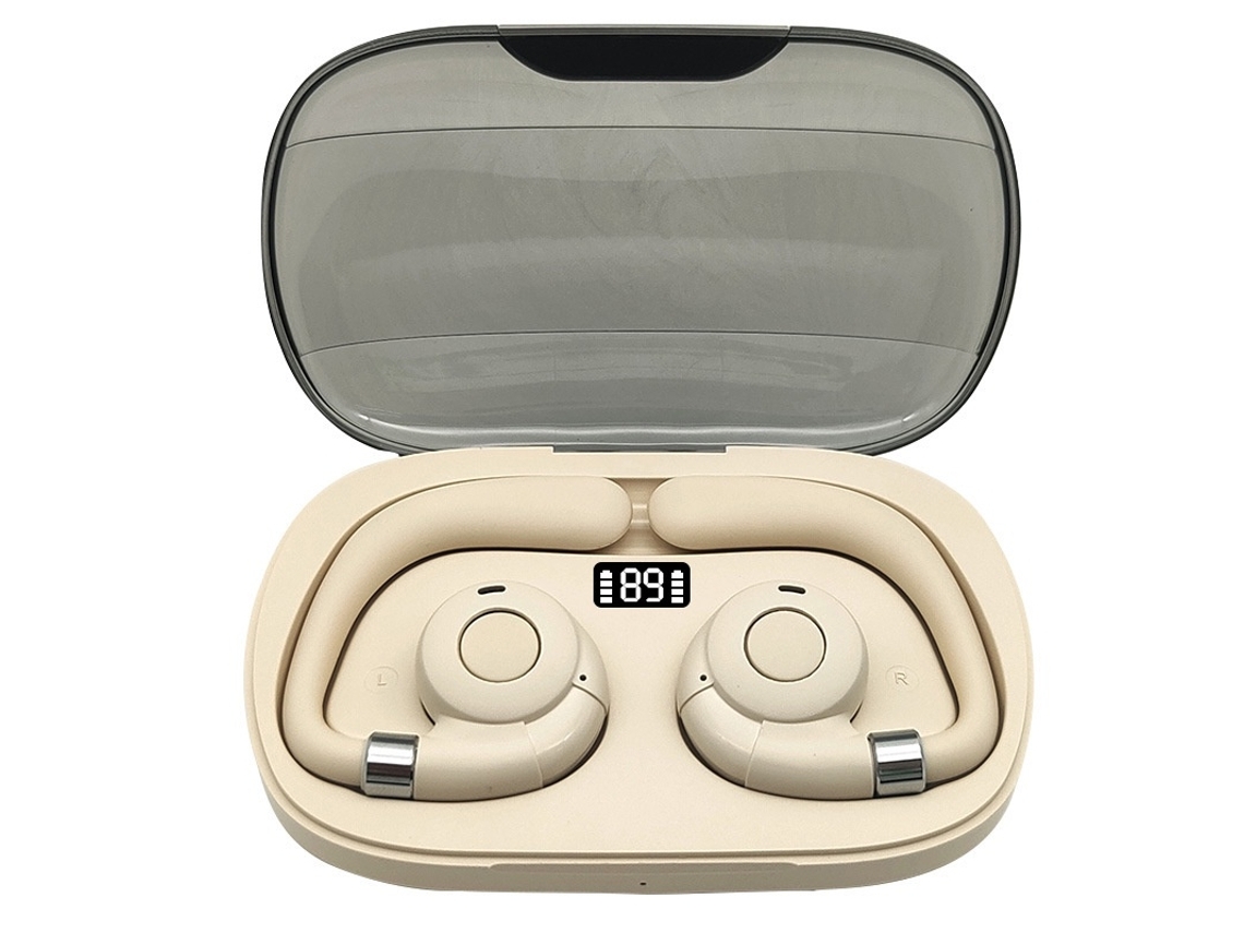 YEMAESRE Auriculares Abiertos con Carga de Agua Bluetooth Beige