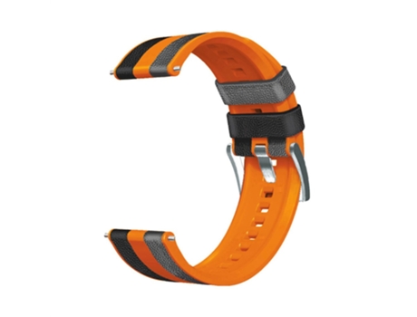 Correa de Silicona 22mm para Huawei Watch GT3/Huami Amazfit GTR3 Three Color Design - negro/naranja/gris