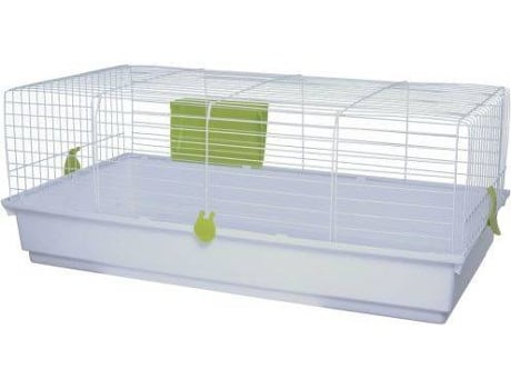 Jaula para Conejos VOLTREGA 936 (Gris y Verde - 50,5x28x32 cm - Plástico y Metal)