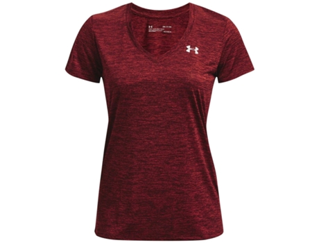 Camiseta de Mujer UNDER ARMOUR Tech Ssv Sintetico Sintetico Rojo (XS)