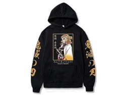 2026-chaqueta Con Capucha De Demon Slayer - Kyojuro Rengoku - Sudadera Casual Oversized - Ropa Y2k Invierno - Streetwear Poliéster
