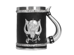 Jarra De Cerveza Pirata De Gran Capacidad, Acero Inoxidable, Calavera Pintada A Mano