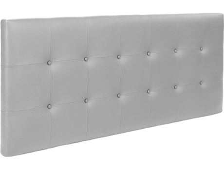 Cabecero DHOME Acolchado (Plateado - Tela y Polipiel - 105 x 8 x 60 cm)