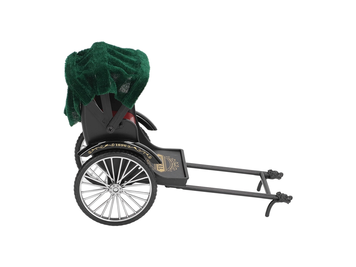 Ats-modelo De Rickshaw Simulado De Aleación Con Detalles Exquisitos, Decoración Retro Para Hogar Rojo