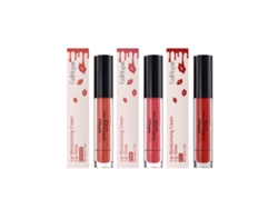 Brillo labial hidratante, bálsamo labial con color, glicerina y hialuronato, fórmula resistente al agua.