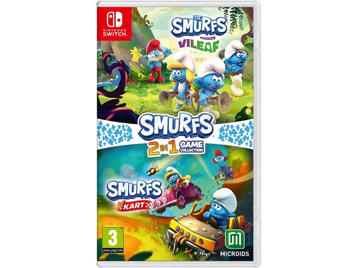 Juego Nintendo Switch Smurfs 2-in-1 Game Collection Mission Vileaf + Kart