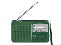 Radio FM/AM portátil multifuncional de emergencia GOKOCO, alimentada por energía solar y con linterna.