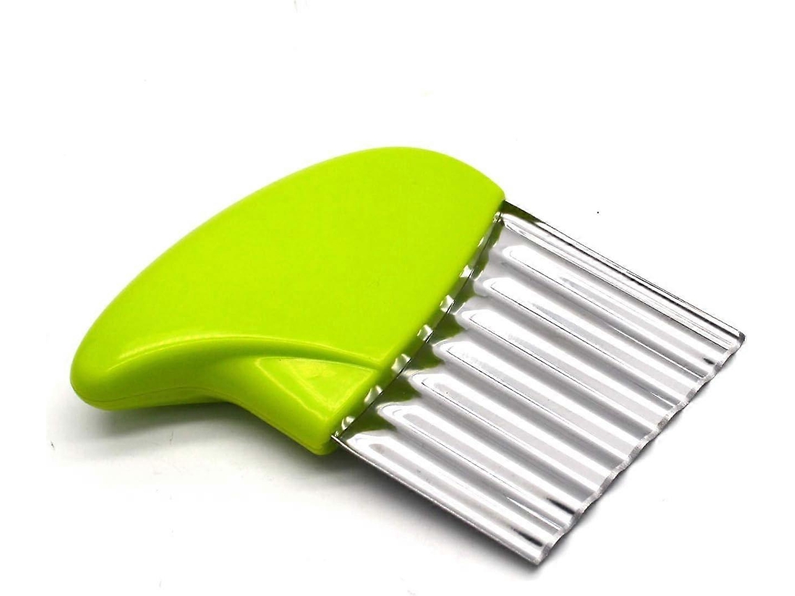 1 cortador ondulado de acero inoxidable para papas fritas, zanahorias y verduras Everley891