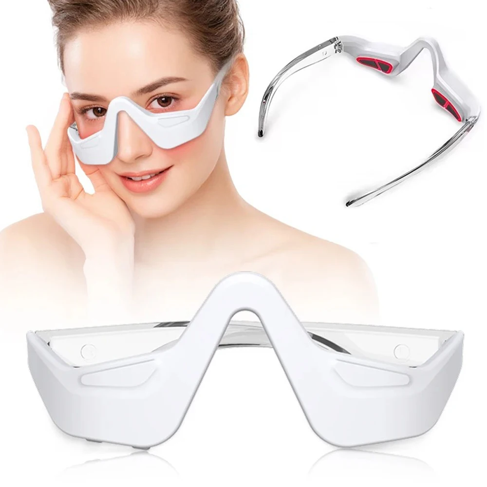Massageador Ocular, Alivia a Fadiga, Terapia com Luz Vermelha MDUG