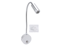 2026-luz De Lectura Dimmable Para Rv Y Barco Con Puerto Usb 10‑30v, Cuello De Cisne Flexible, 3 Temperaturas De Color, Plata
