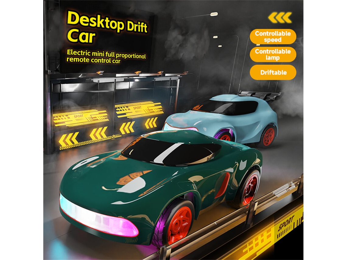 Azuljjrc Q197 Rtr 1/64 2.4g 4wd Drift RC Car Mini LED Light Control High Speed ​​Proporcional On Road Model Gift Boys Toy Table MDUG