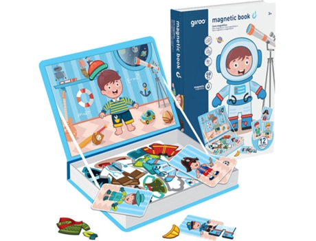 Juguete GIROS Play Libro Magnético 12 Profesiones (Edad Mínima: 3 Años - 19 x 4 x 40,5 cm)
