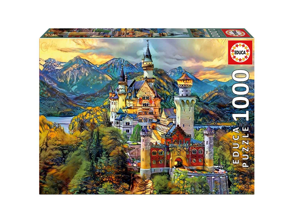Puzzle EDUCA de 1000 Piezas Castillo de Neuschwanstein 19933