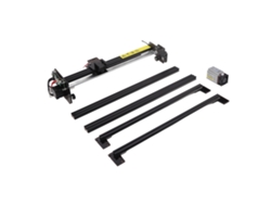 Grabador láser de 400 x 410 mm, control por app, fácil montaje, alta precisión para metal, madera y cuero, luz dorada.
