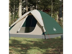 Tienda de campaña tipo domo impermeable verde para 3 personas