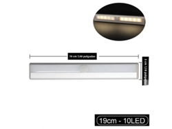 (luz Fría De 19 Cm) Luz Nocturna Led Con Sensor De Cuerpo Humano Pir