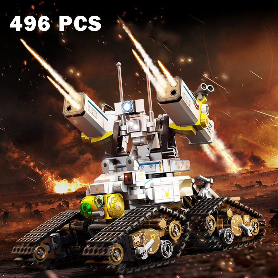 (496 Piezas) Robot Mecha - Bloques De Construcción De Modelos - Armadura Mecánica - Ensamblaje De Armas - Regalo Para Niños