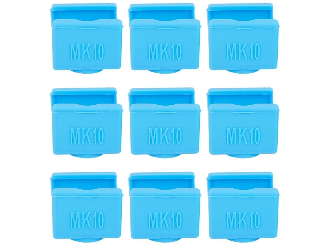 9pcs Mk10 Silicone Socks Instead Ceramic Insulation For Wanhao Dupicator D4/i3/for Dremel I3 Makerbot 2 Qidi Tech
