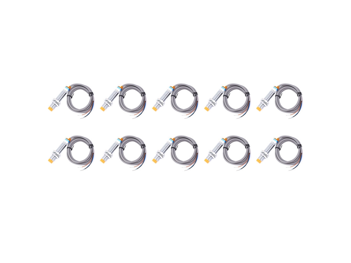 10 Unidades De Sensor De Proximidad Inductivo Lj12a3-4-z/ax 6-36 V Cc 300 Ma 3 Cables Npn No