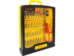 Jackly Jk6032-a Conjunto 32 En 1: Destornillador, Alicates Y 30 Bits Diferentes (torx, Plano, Imbus, Triangular, Etc.)