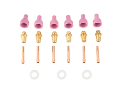 21 Consumibles Tig Para Antorcha De Soldadura Qq150: Boquillas, Mandriles, Cuerpos Y Juntas.