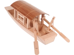 Maqueta De Barco De Pesca De Madera Para Niños Y Niñas, Modelo Pequeño Y Natural, Decoración.