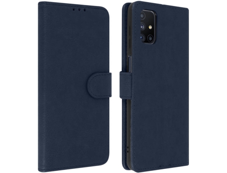 Funda Samsung Galaxy M51 AVIZAR Libro Billetera Azul