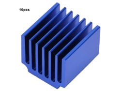 10 Disipadores De Calor De Aluminio Azul Q14.5*13*15 Para Chips De Placa Base