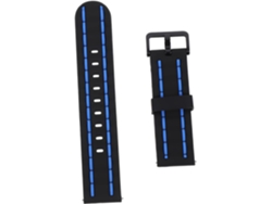Correa de silicona negra y azul para reloj, elegante, cómoda y duradera, ideal para el día a día. Gokoco