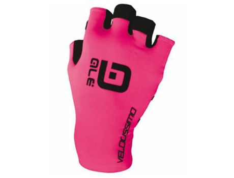 Guantes para Hombre ALE Velocissimo Chrono Rosa para Ciclismo (L)