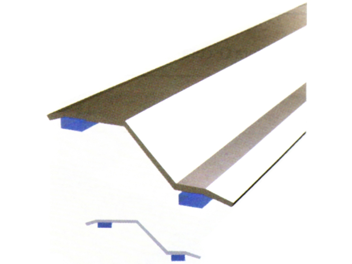 Pletina ceramic inox 4,0x83cm adhesiva