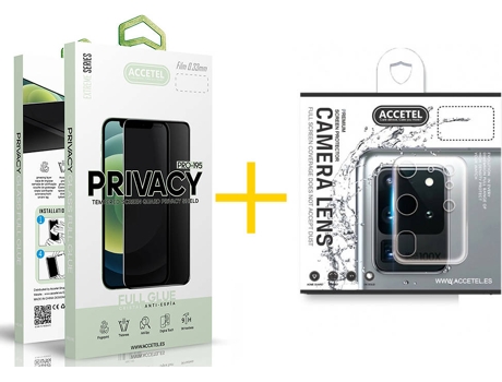 Protector Cristal Temperado Samsung Galaxy A22 5G ACCETEL Anti Spy (Transparente)