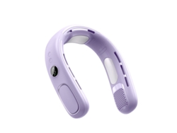 Ventilador portátil Digitallab para colgar en el cuello, diseño ultraligero y silencioso, 5 velocidades (morado)