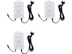 3 Fuentes De Alimentación Interrumpibles De 12 V Y 2 A Para Módem Wi-fi, Router Y Cámara