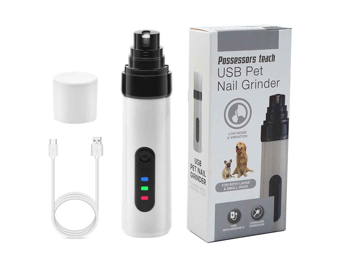 Lima de uñas eléctrica para mascotas con 2 velocidades, para perros y gatos. MDUG