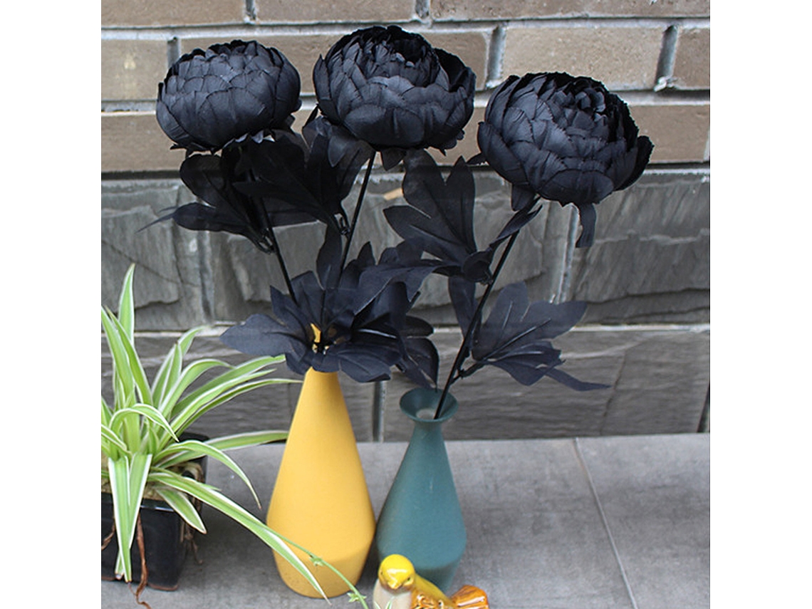 Flores de peonía artificiales (accesorios de fotografía para decoración de interiores)