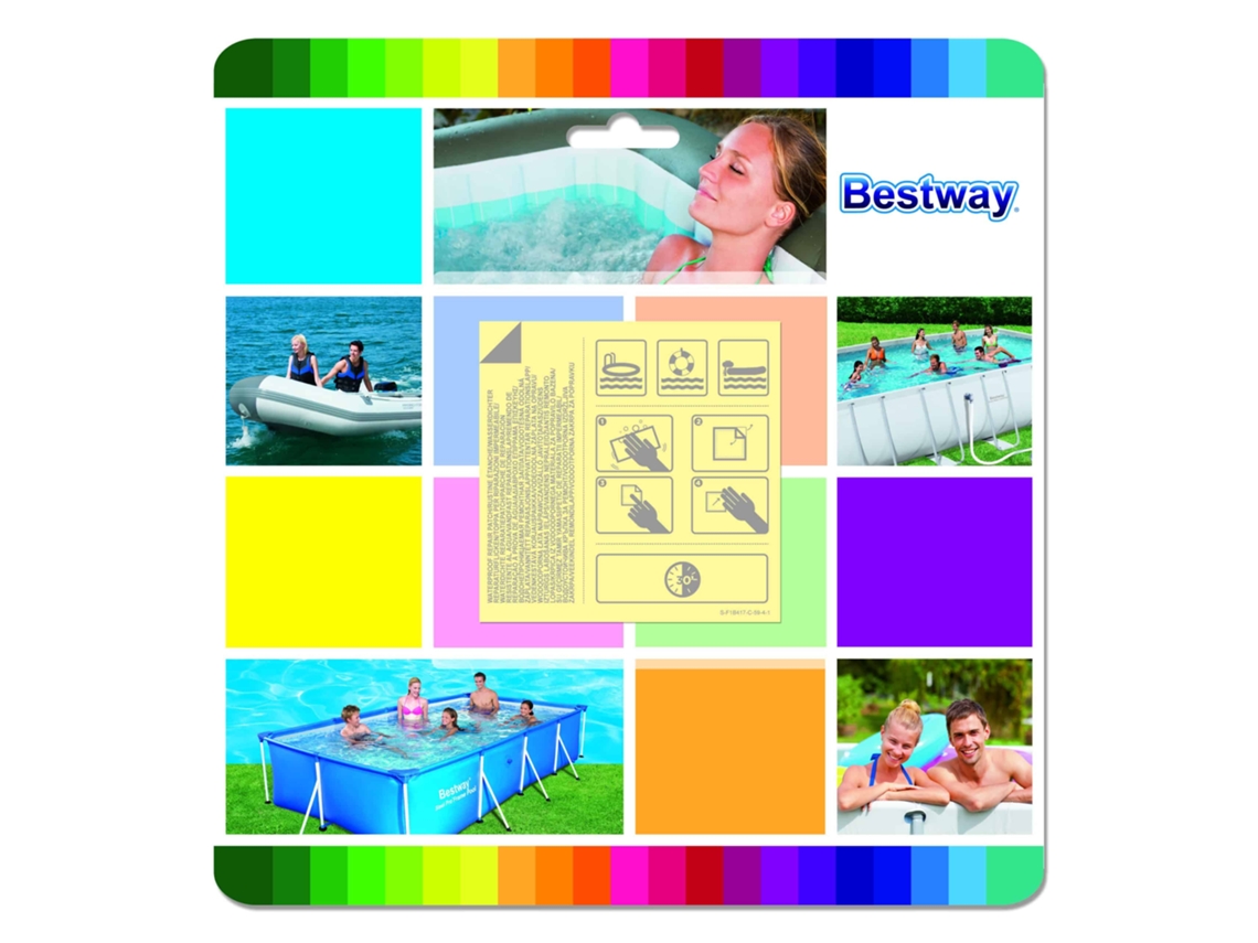 Kit Reparación Camino Adhesivo Bajo Agua 10 Unidades BESTWAY