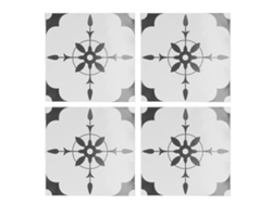 4pcs Decalque Parede Autoadesivo Antiaderente Diy Parede Piso Banheiro Quarto Decor