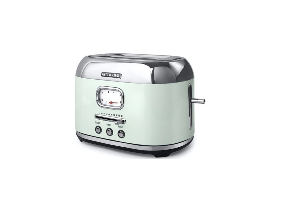 Tostadora Muse de 2 rebanadas, 950 W, acero inoxidable, MS 120ag