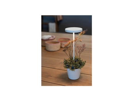 Lámpara de mesa LED Poldina Reverso White recargable y regulable
